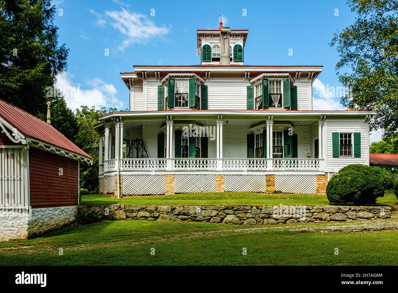 Hardman Farm Historic Site, state Route GA-17, sautee Nacooche, Georgia Foto Stock