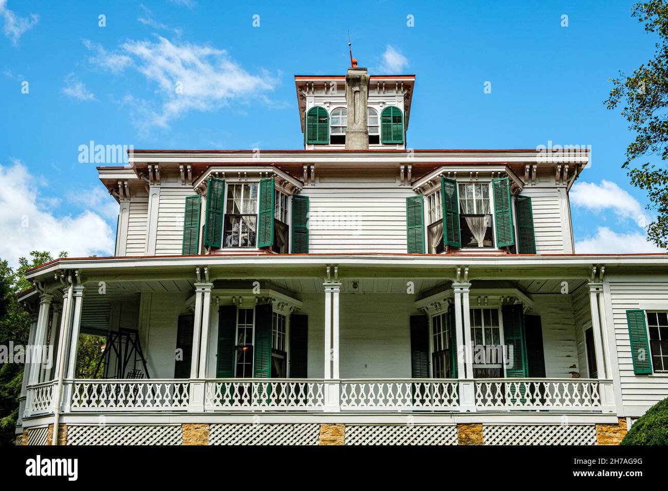 Hardman Farm Historic Site, state Route GA-17, sautee Nacooche, Georgia Foto Stock