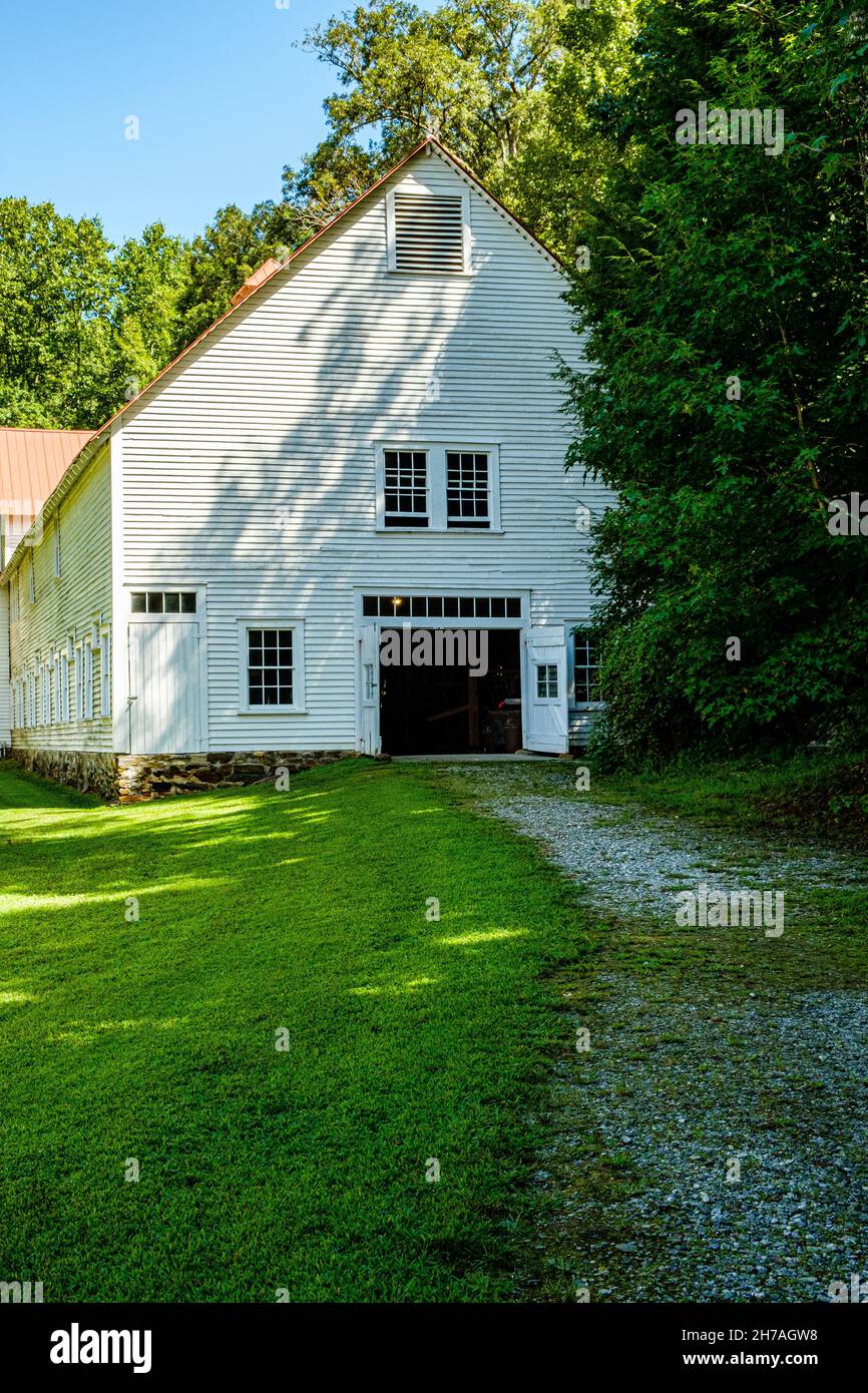 Hardman Farm Historic Site, state Route GA-17, sautee Nacooche, Georgia Foto Stock