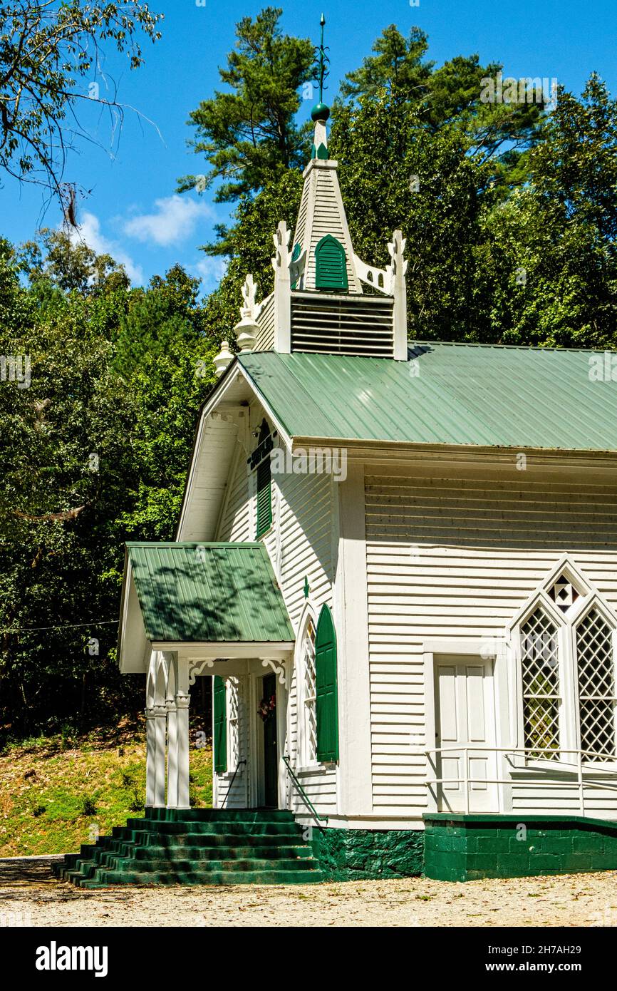 Crescent Hill Baptist Church, state Route GA-17, sautee Nacoochee, Georgia Foto Stock
