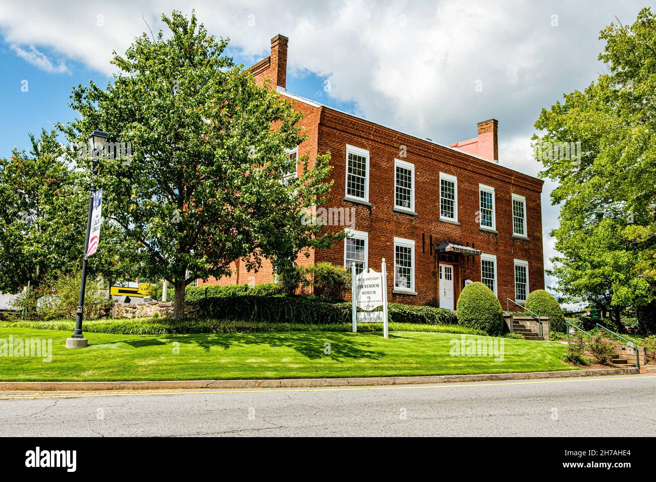 Old White County Courthouse, Courthouse Square, Cleveland, Georgia Foto Stock