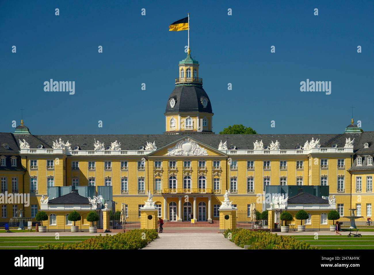 GERMANIA, BADEN-WÜRTTEMBERG, KARLSRUHE, KARLSRUHE PALACE (KARLSRUHER SCHLOSS) Foto Stock