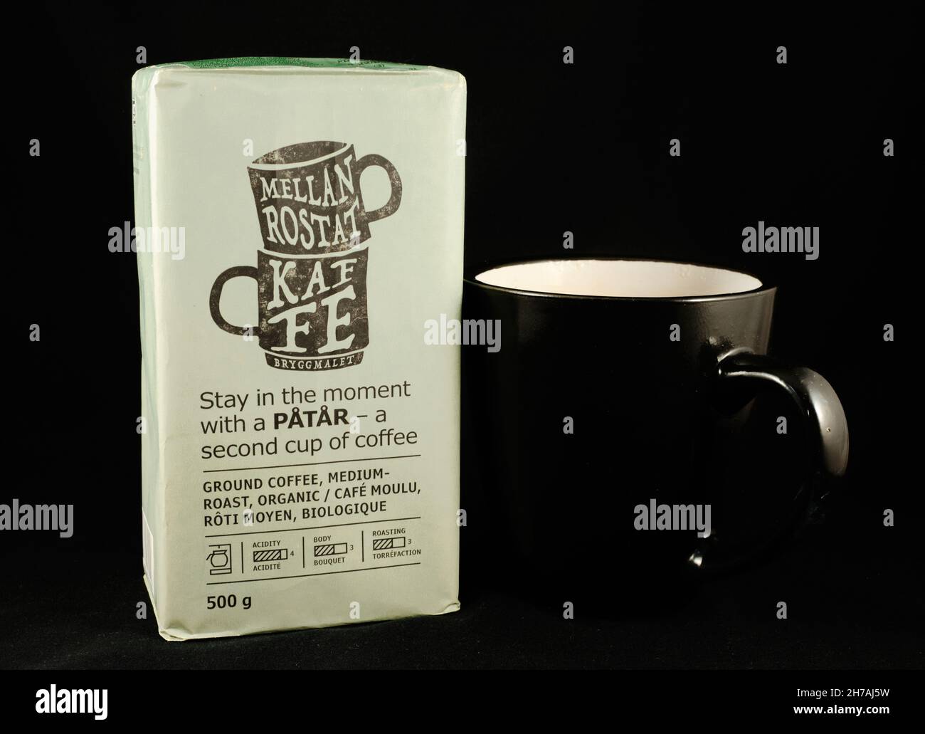 Sacchetto di caffè PATAR, marchio distribuito da IKEA. Halifax, Canada. Circa novembre 2021. Foto Stock
