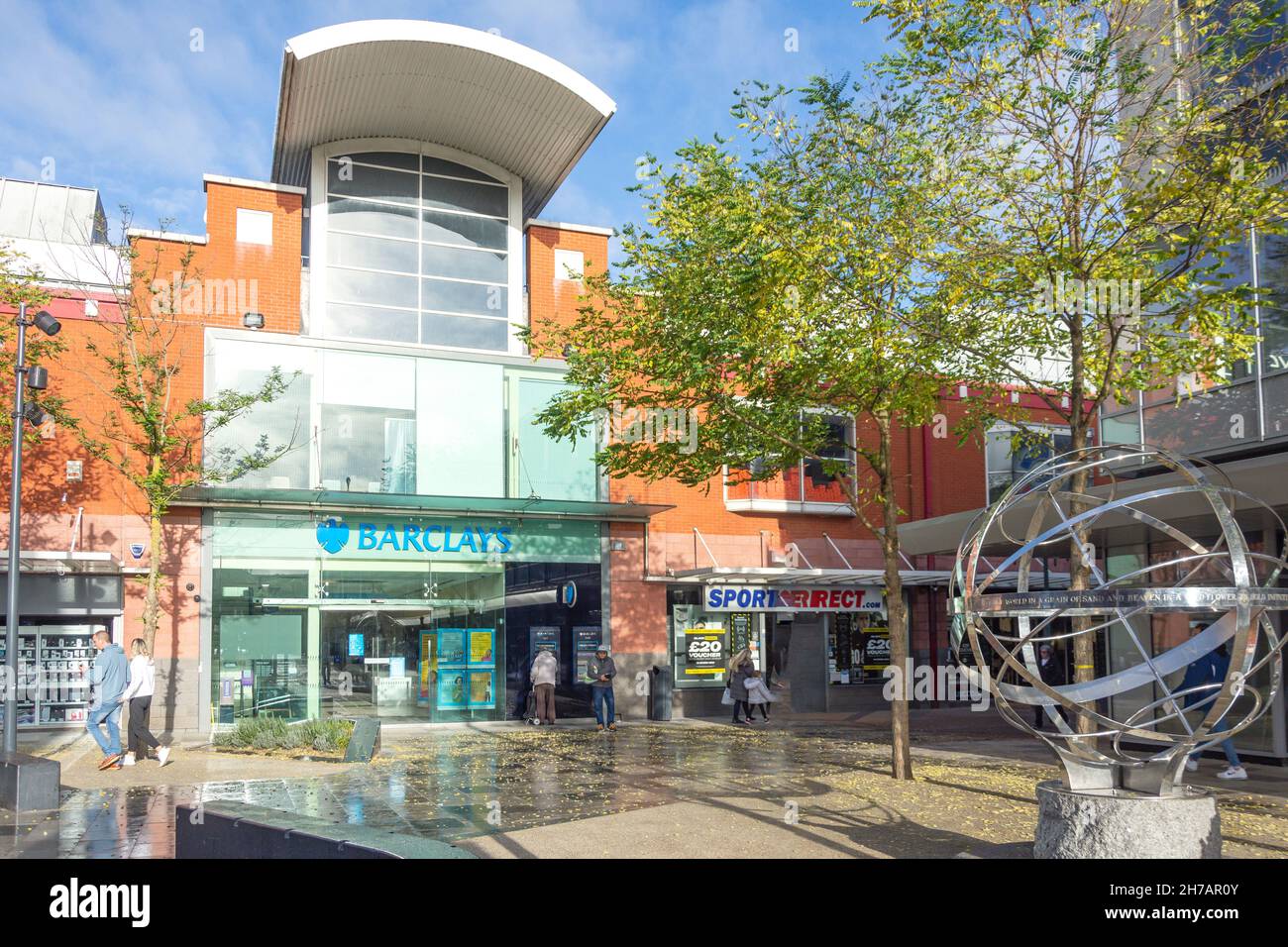 The Forum Center, Stevenage, Hertfordshire, Inghilterra, Regno Unito Foto Stock