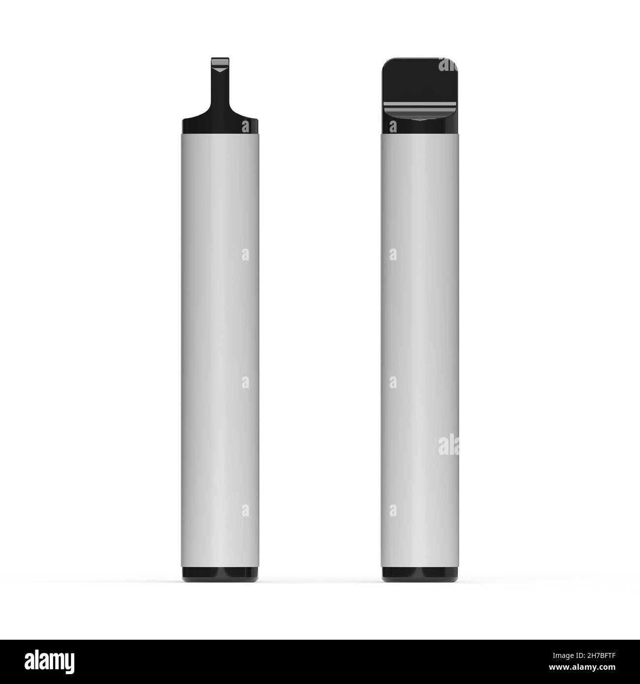 Realistic Disposable Vape Pen sigaretta elettronica isolata su sfondo bianco per mockup e illustrazioni. Illustrazione del rendering 3D Foto Stock