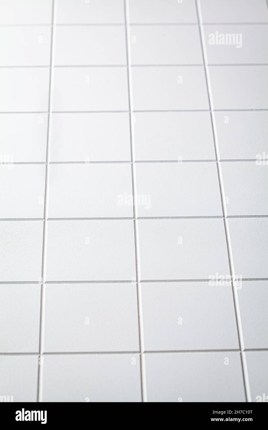 Sfondo bianco pulito quadrato, spazio di copia, verticale. Sfondo astratto vuoto. Foto Stock