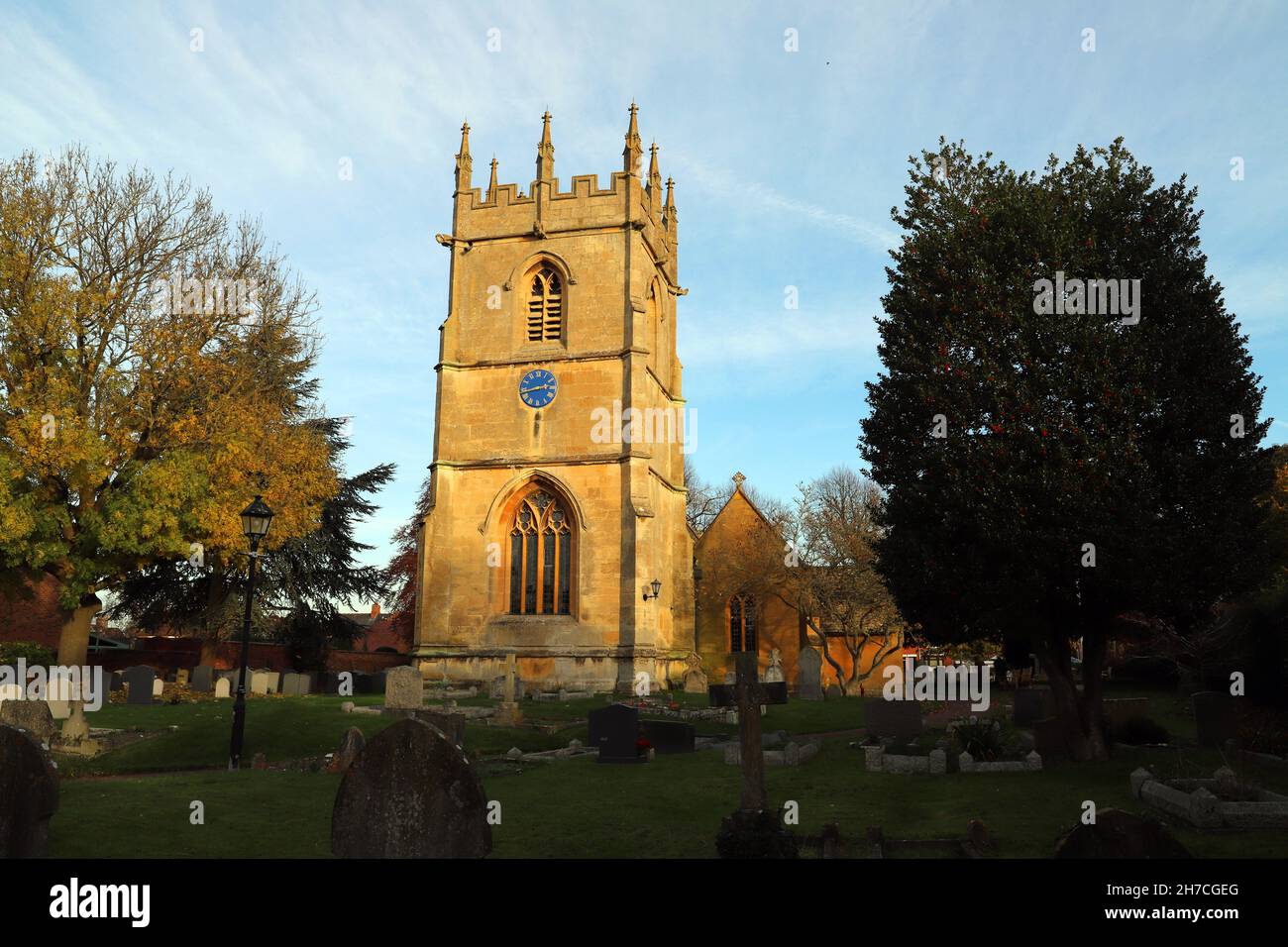St James Church, Badsey, Worcestershire Foto Stock