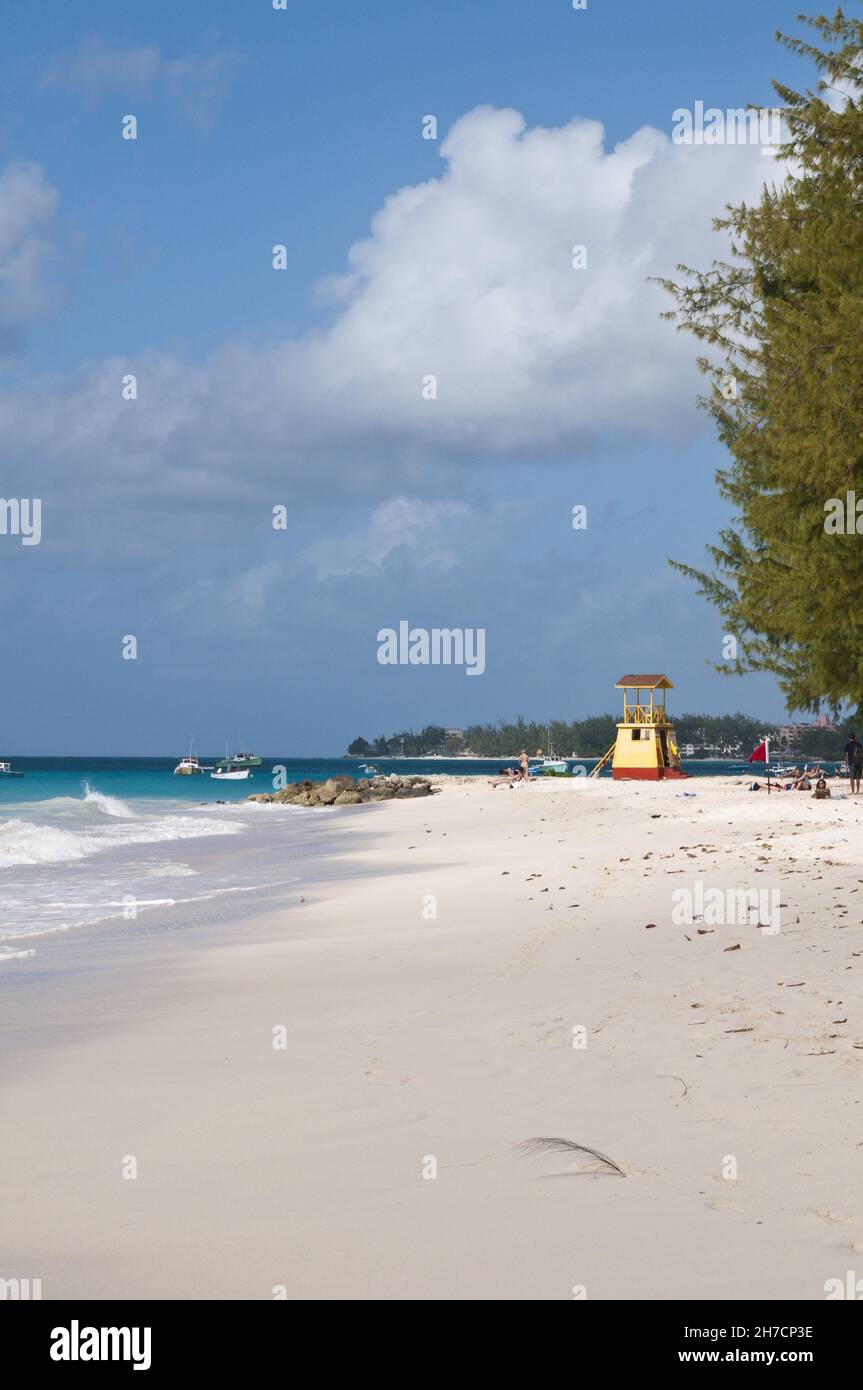 Miami Beach Barbados, spiaggia sabbiosa, Barbados Foto Stock