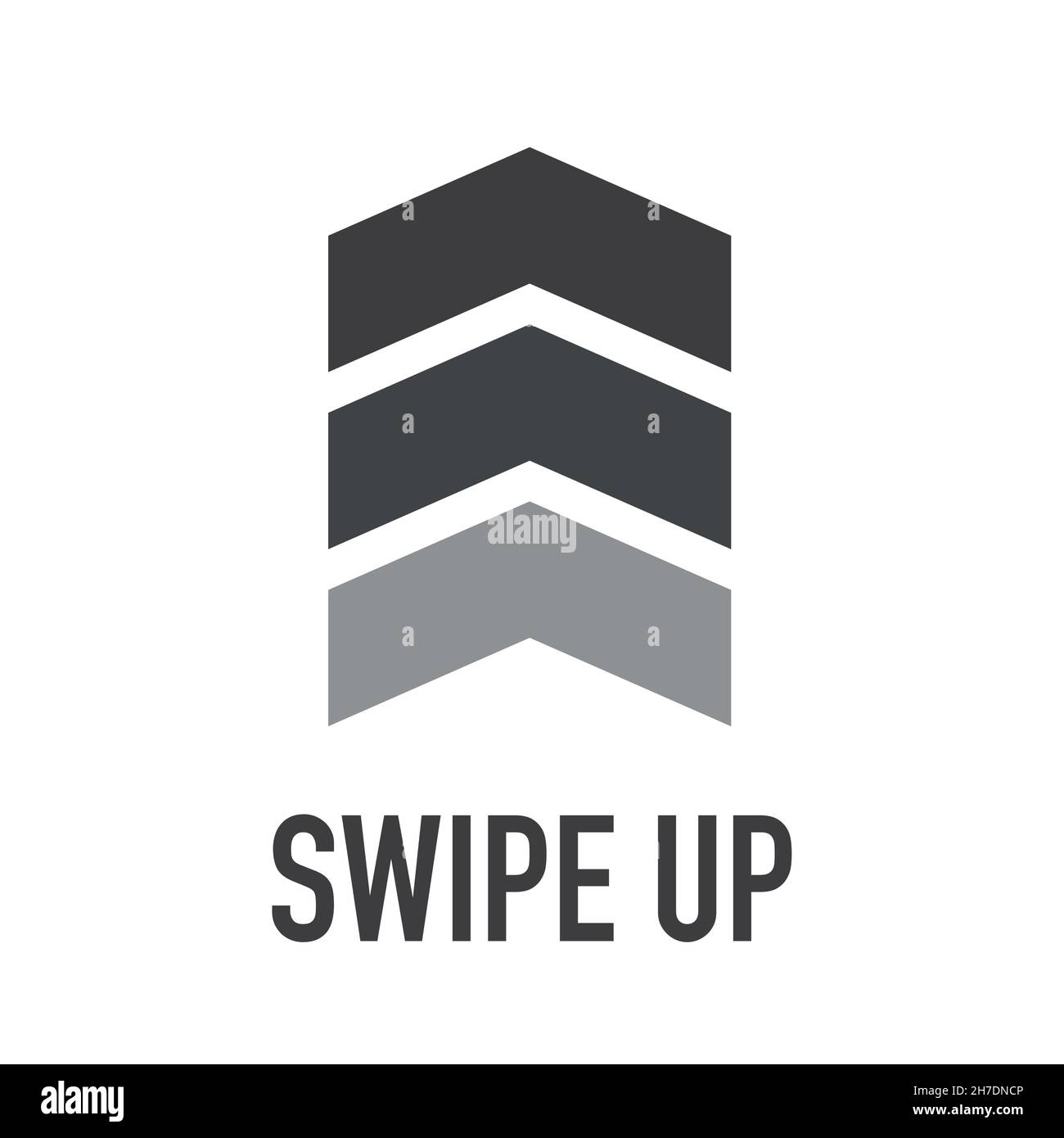 Far scorrere l'icona con le frecce verso l'alto. Frecce di gruppo rivolte verso l'alto. Diverse frecce nere. Illustrazione Vettoriale