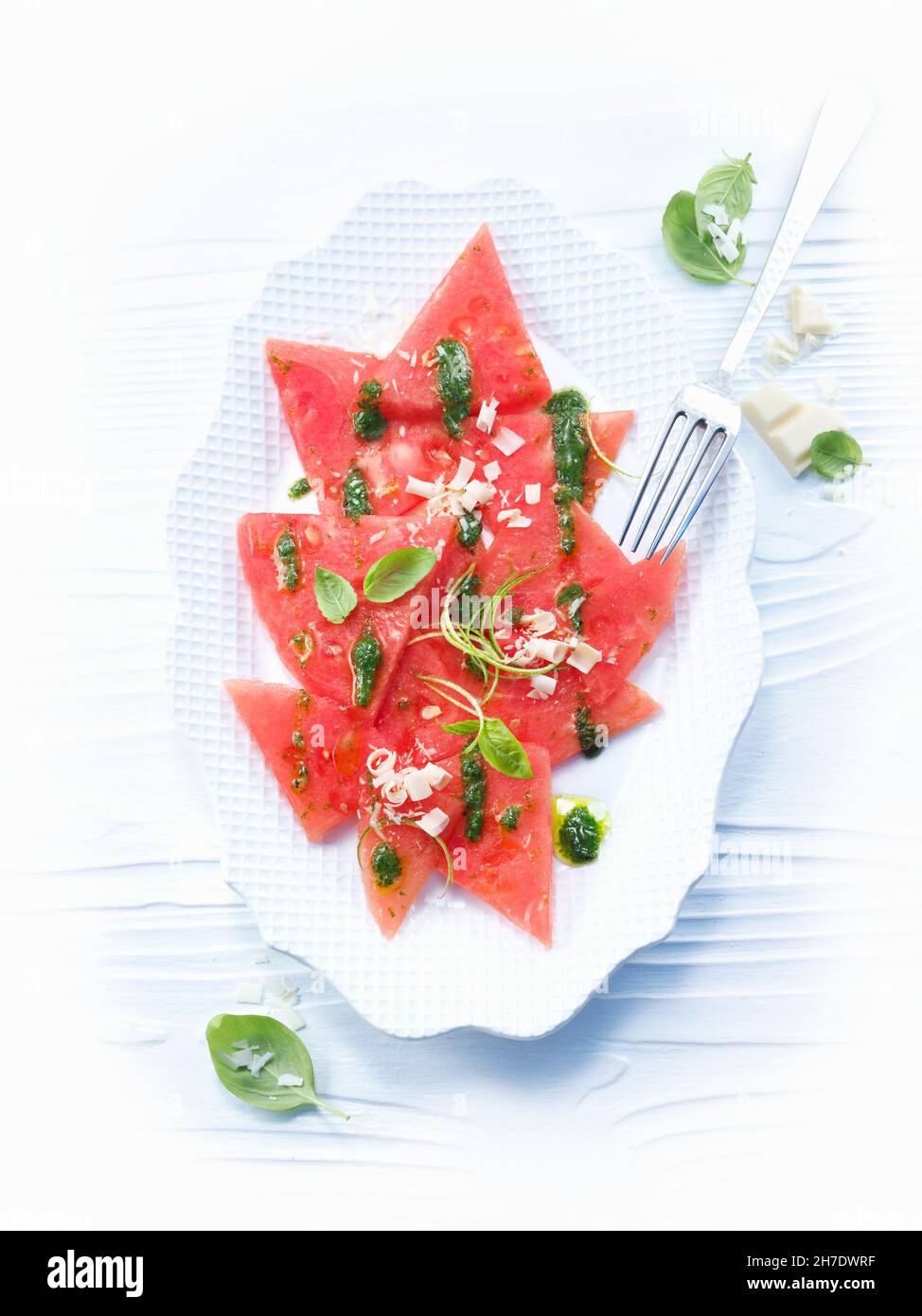 Carpaccio di anguria Foto Stock