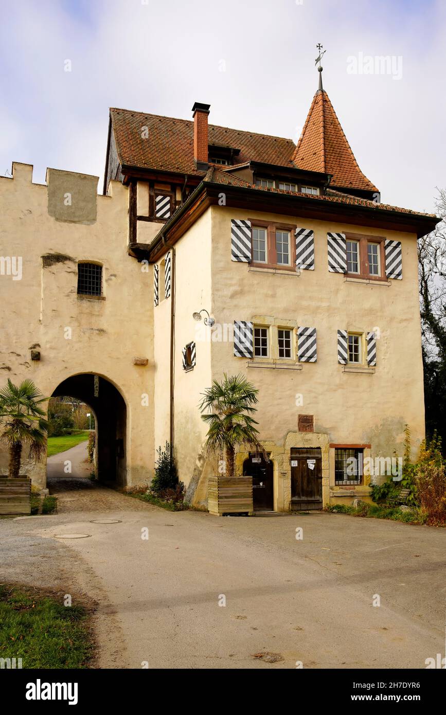 Castello di Beuggen (Schloss Beuggen) nel Baden-Württemberg; Germania. Foto Stock