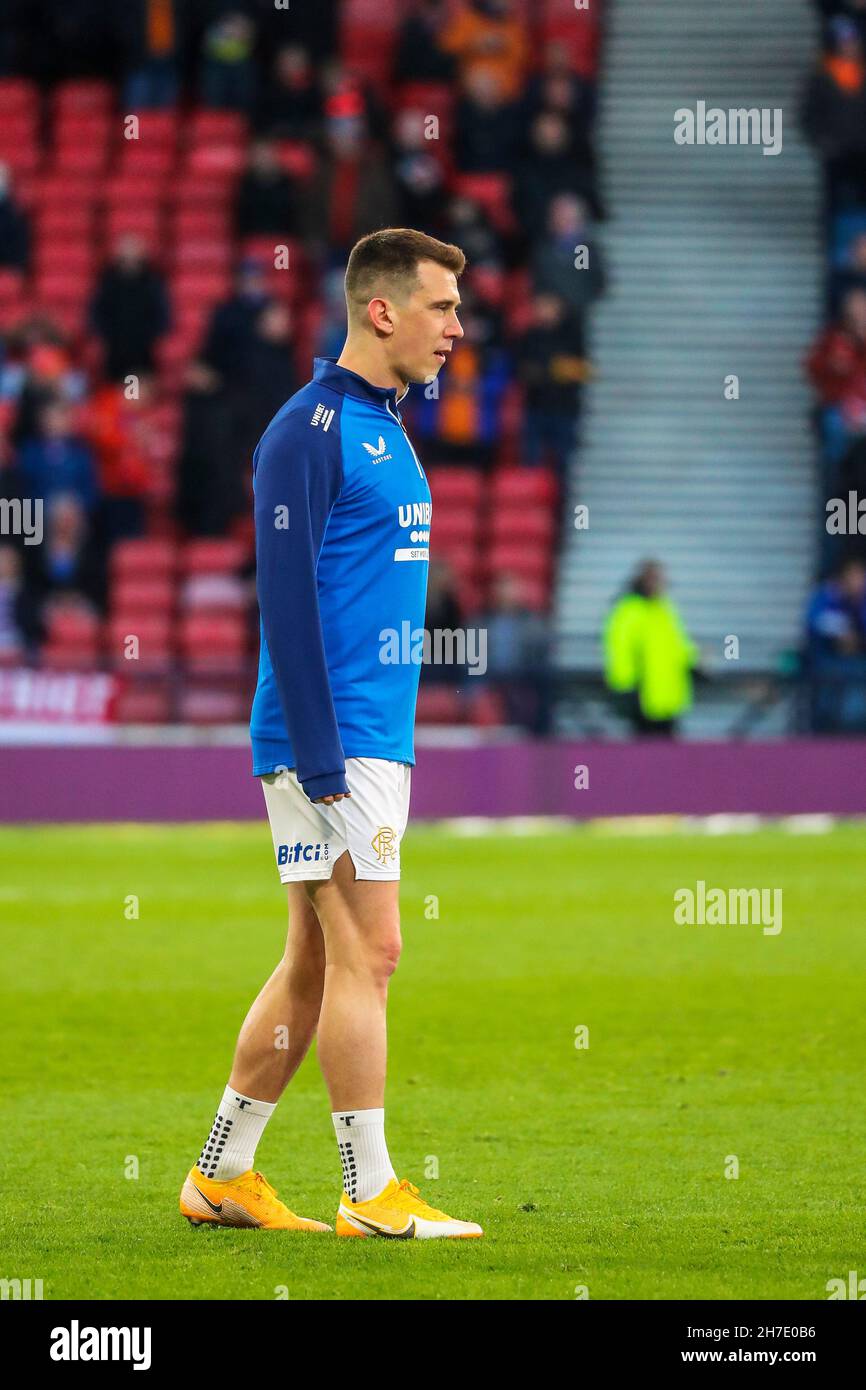 RYAN JACK, calciatore professionista, gioca per il Rangers FC, Glasgow, Scozia, Regno Unito Foto Stock