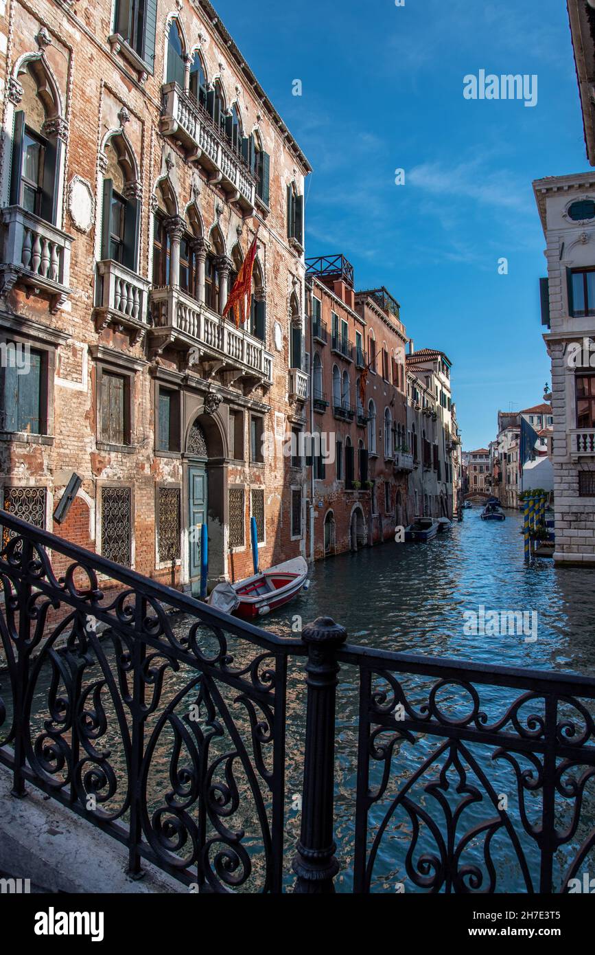 Palazzo Vecchio nel quartiere di San Marco, Venezia, Italia Foto Stock