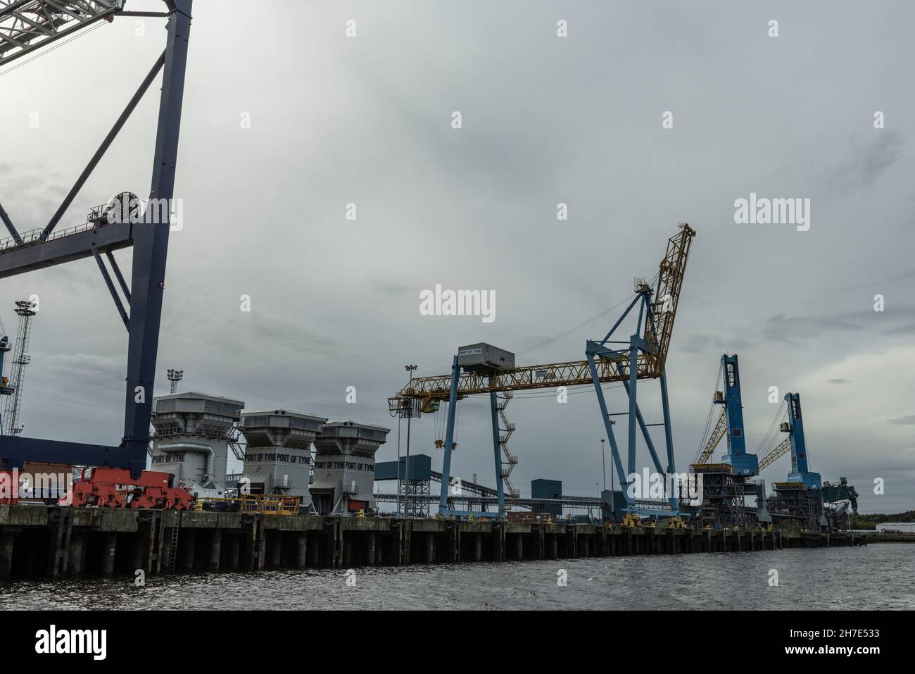 Port of Tyne la sede della Dogger Bank Wind Farm Development, joint venture 50:50 tra Equinor e SSE Renewables, Newcastle, Inghilterra, Regno Unito Foto Stock