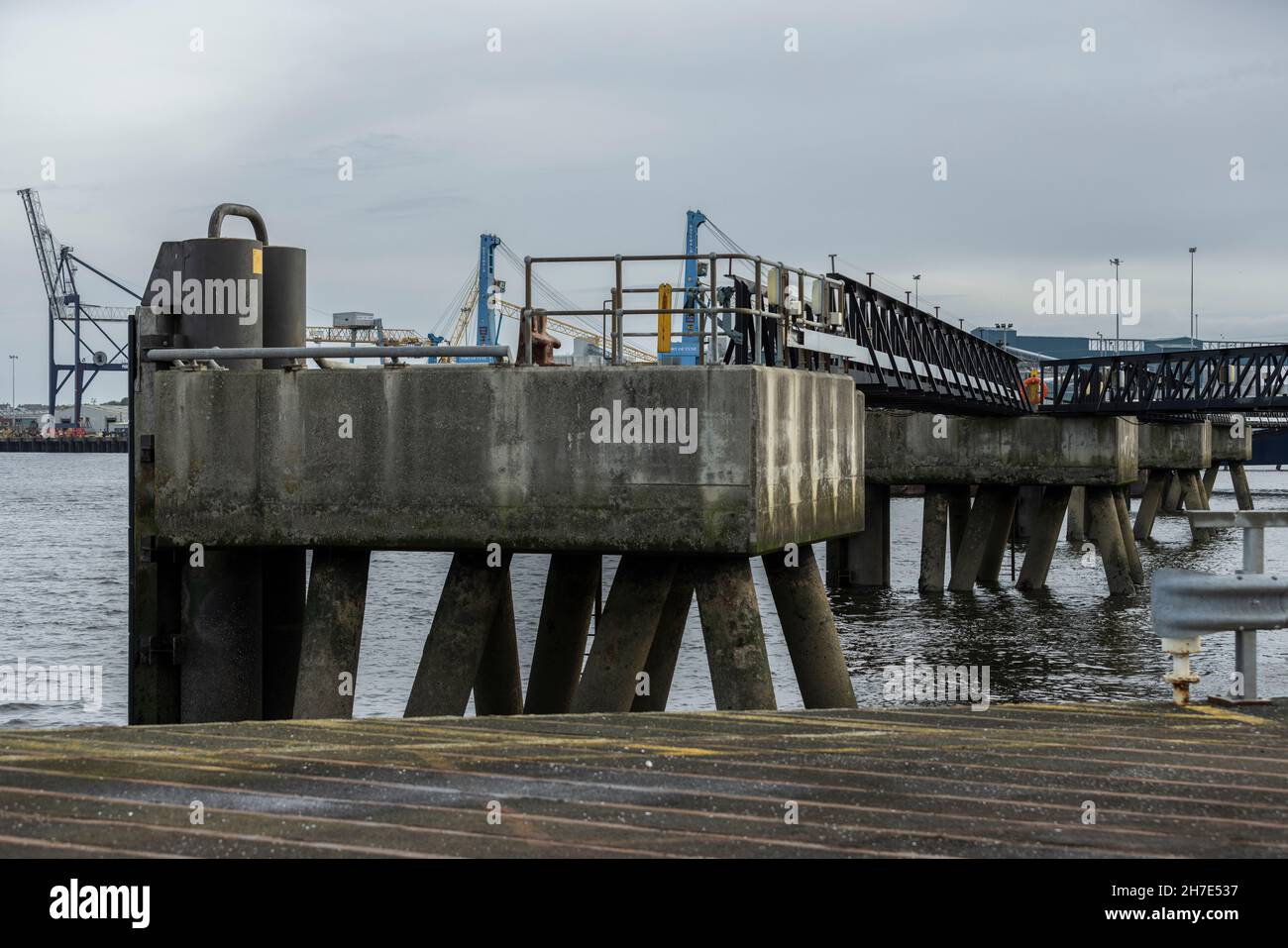 Port of Tyne la sede della Dogger Bank Wind Farm Development, joint venture 50:50 tra Equinor e SSE Renewables, Newcastle, Inghilterra, Regno Unito Foto Stock