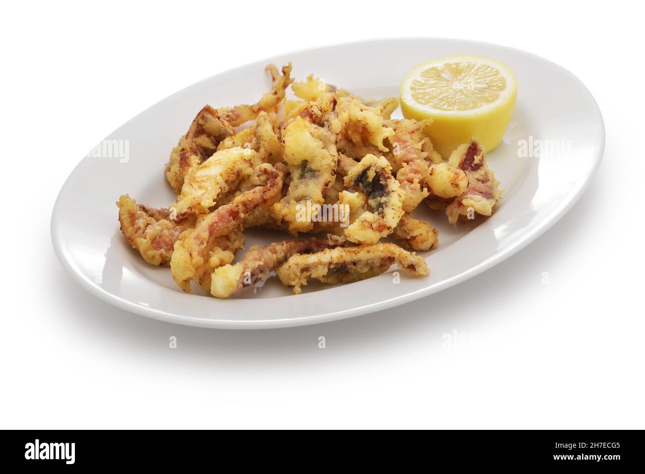 Calamari fritti Cantabriani, rabas de calamar Foto Stock