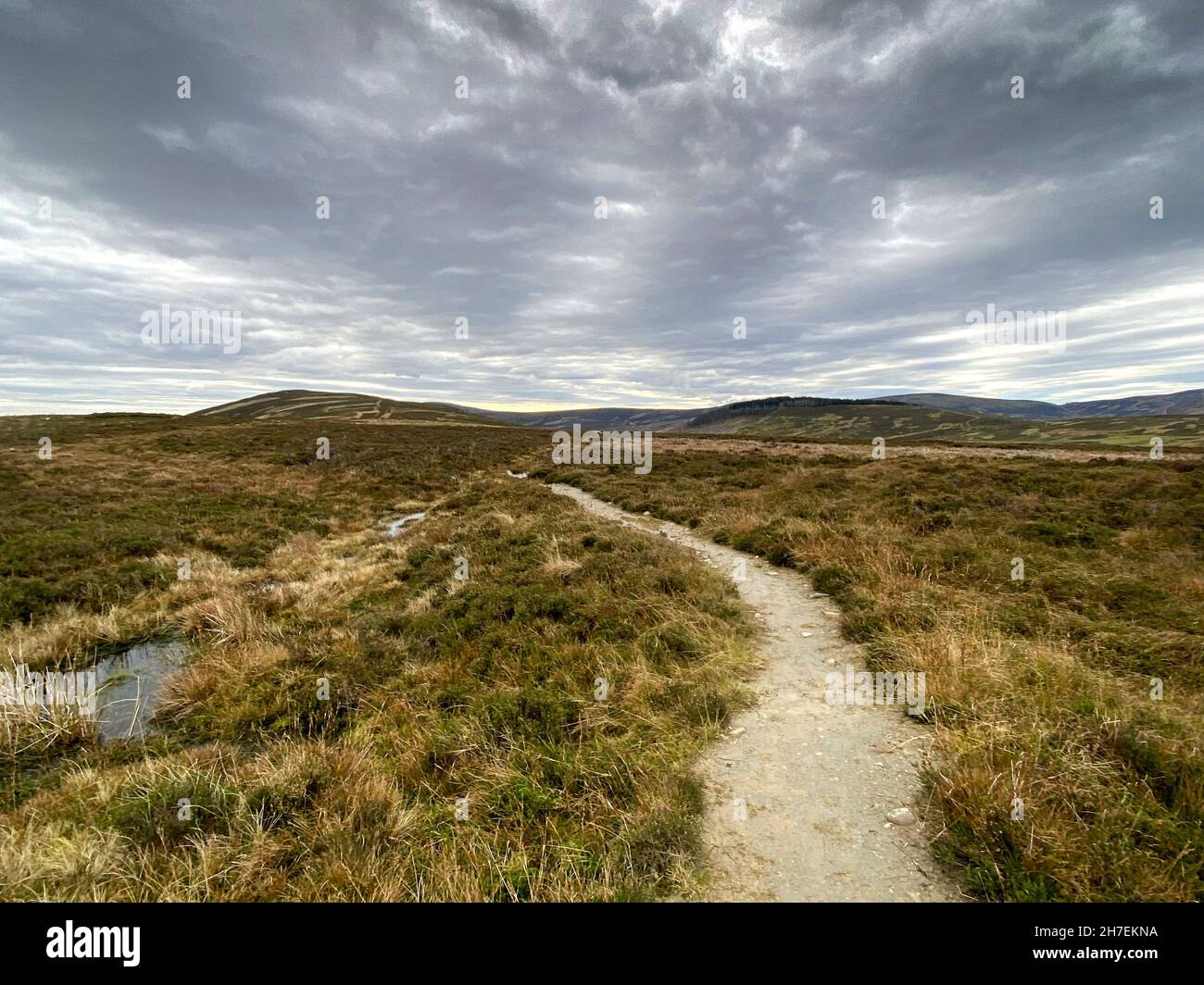 Il percorso del Ministro, Angus Glens, Scozia. Foto Stock