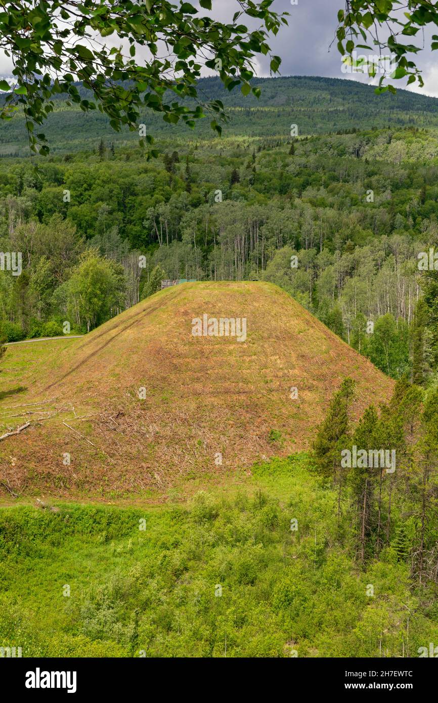 Canada, British Columbia, Gitwangak Battle Hill, sito storico nazionale del Canada Foto Stock