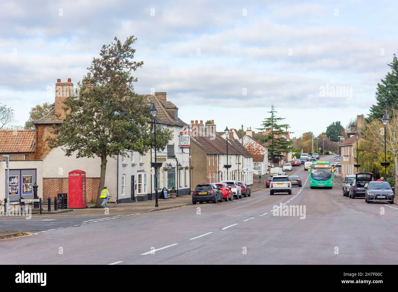 North Street, Stilton, Cambridgeshire, Inghilterra, Regno Unito Foto Stock