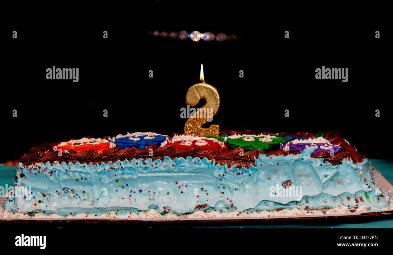 Torta di compleanno 2 Foto Stock