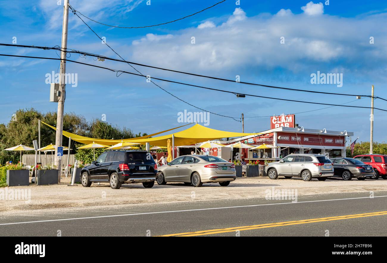 The Clam Bar on Neapeague Stretch, Amagansett, NY Foto Stock