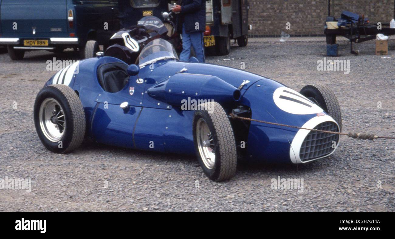 Connaught nel paddock in un classico appuntamento di gara a Donington Park, Leics 19 luglio 1980. Foto Stock