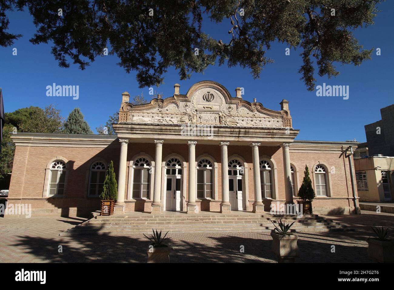 Edificio storico di Qazvin, Iran Foto Stock