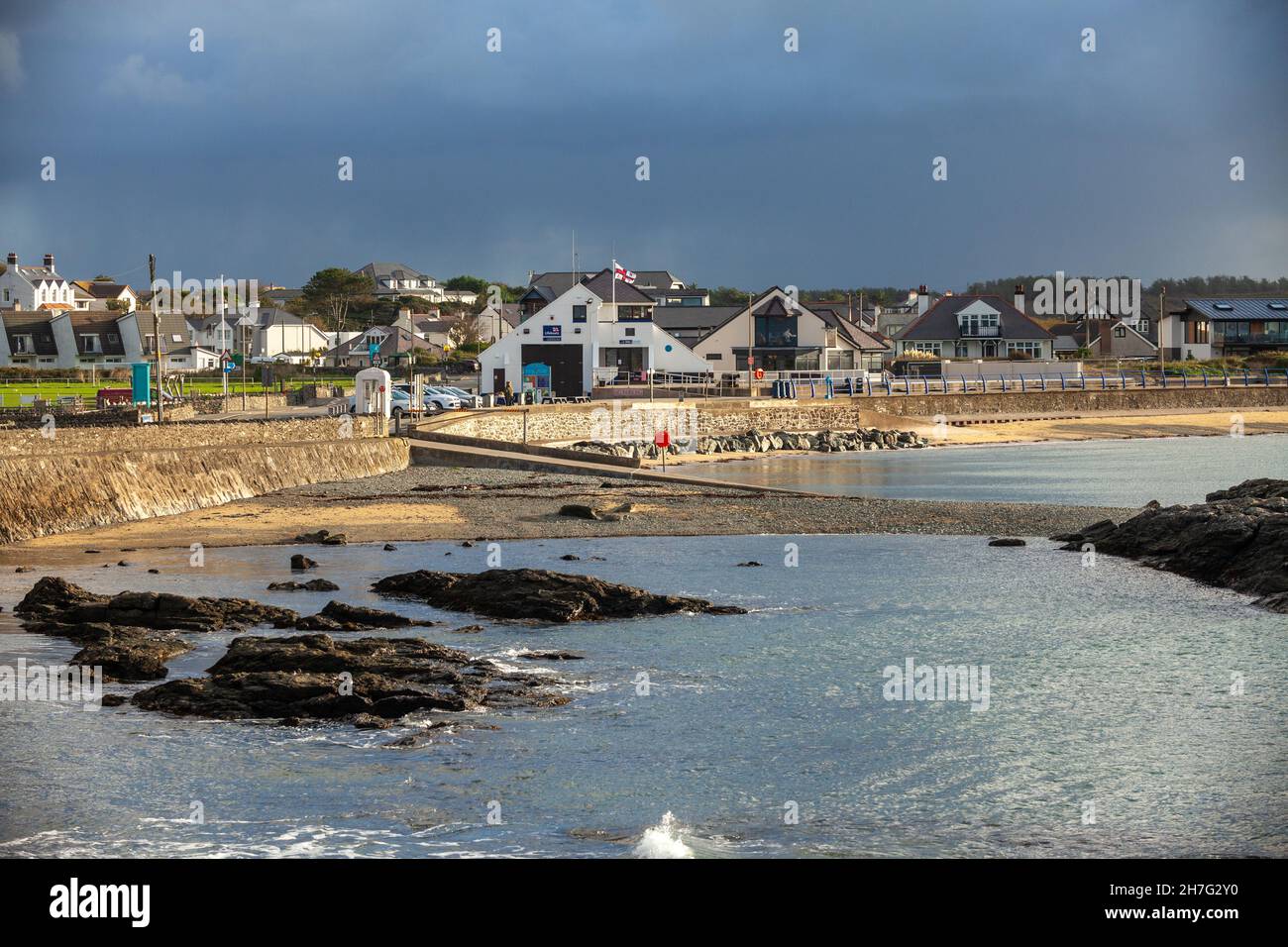 Trearddur Bay, Holy Island, Anglesey, Galles Foto Stock