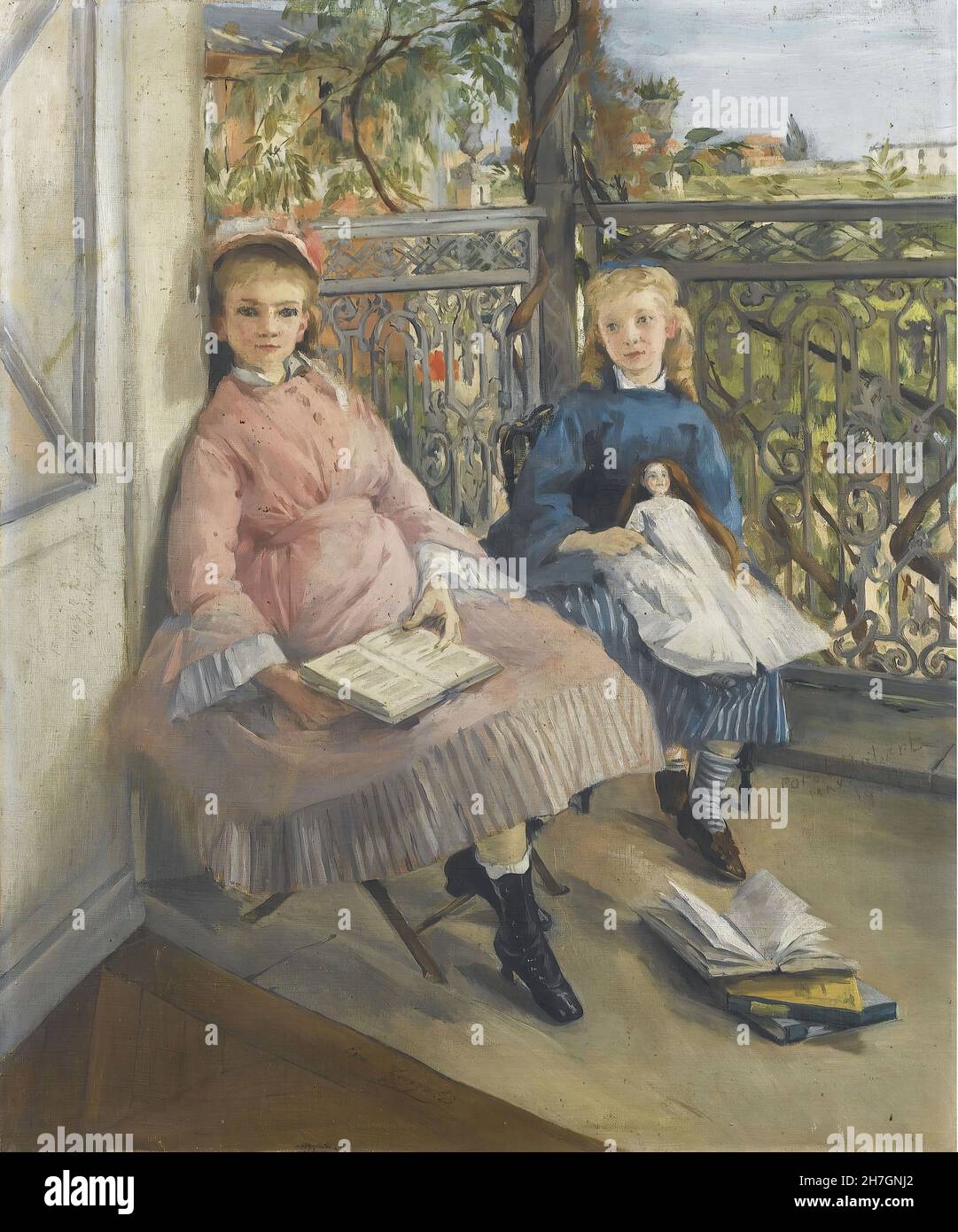 EVA Gonzales - la finestra - 1865-70 Foto Stock