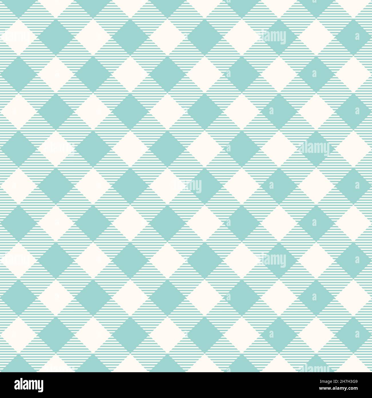 Tradizionale modello a scacchi Gingham per tovaglia da picnic. Pattern Vichy vettoriale senza giunture. Tessuto Buffalo check. Backgroun astratto geometrico Illustrazione Vettoriale