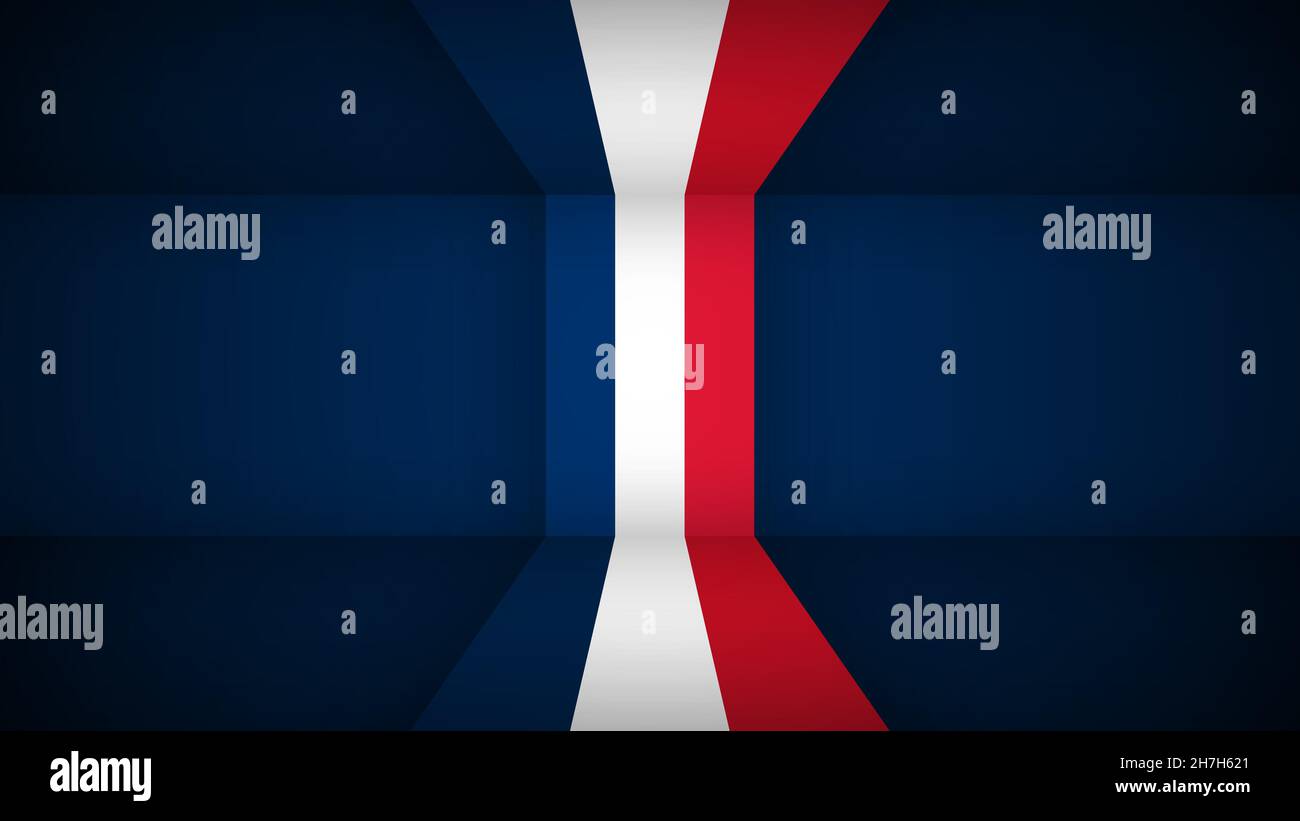 EPS10 Vector Patriotic sfondo con colori bandiera francese. Un elemento di impatto per l'uso che si desidera fare di esso. Illustrazione Vettoriale