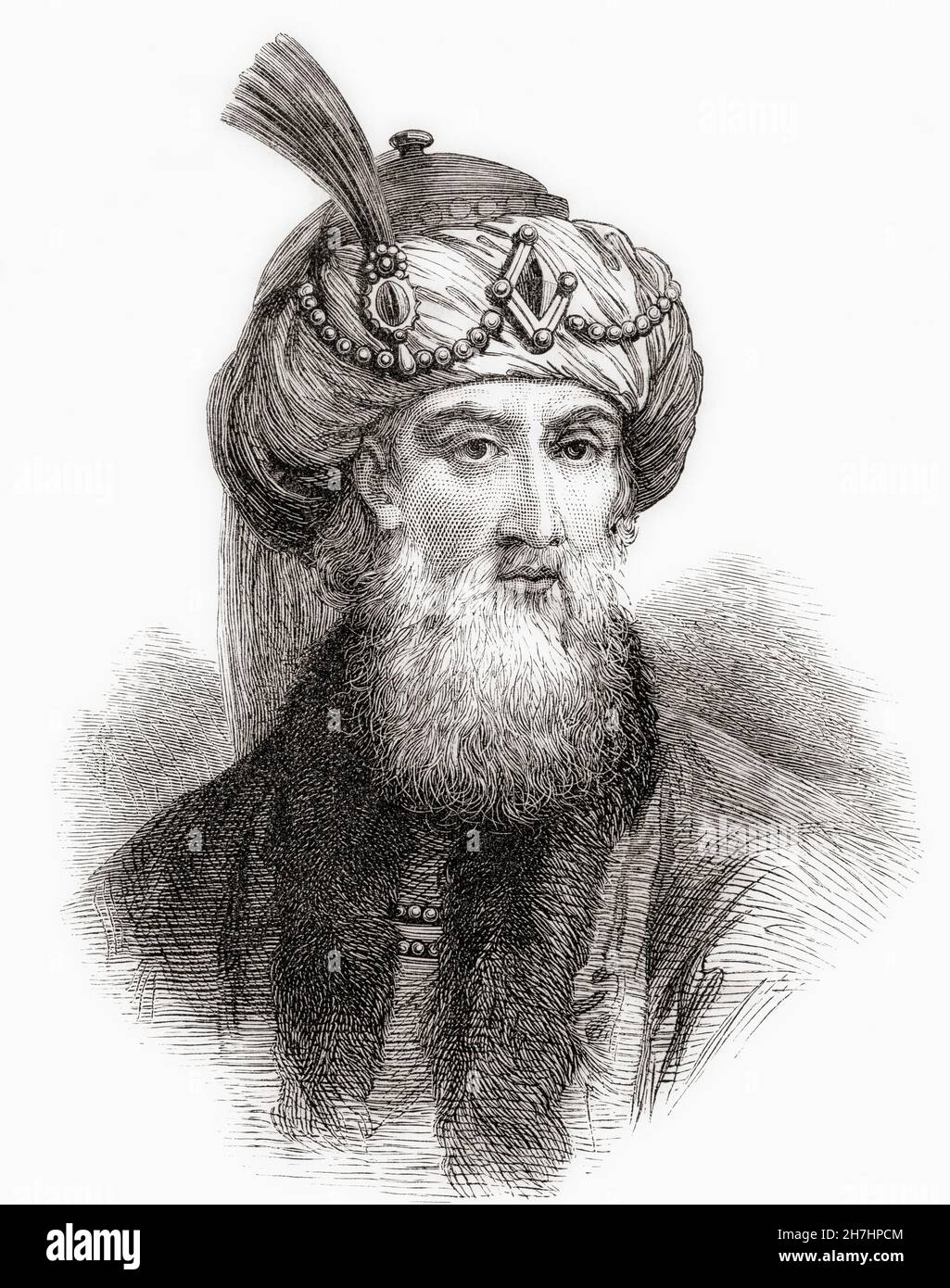 Tito Flavio Josephus, ca.37 – ca.100 d.C., nato Yosef ben Matityahu. Storico ed agiografo romano-ebraico del i secolo. Dalla storia universale illustrata di Cassell, pubblicata nel 1883. Foto Stock