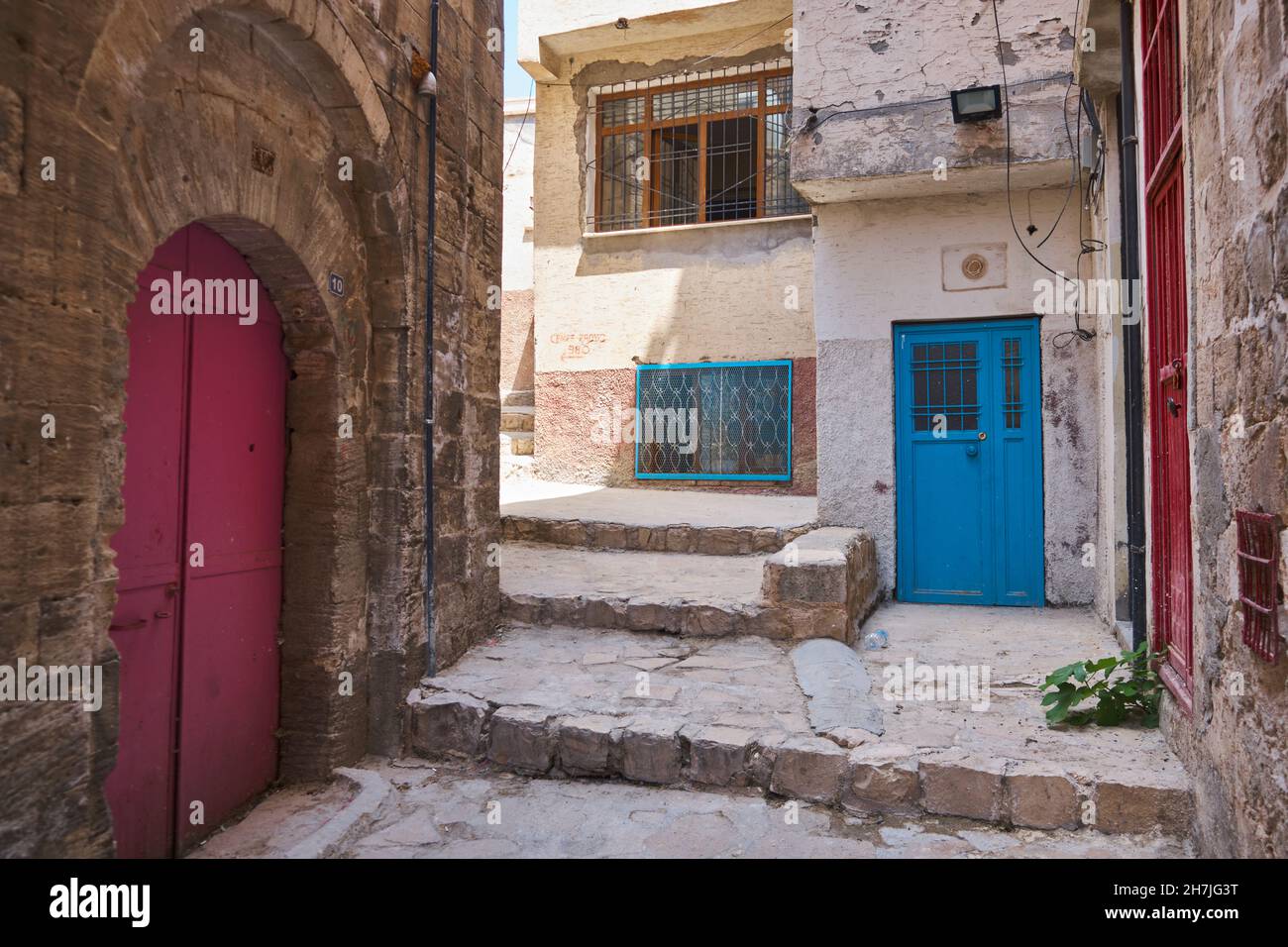 Via della città medio-orientale Foto Stock