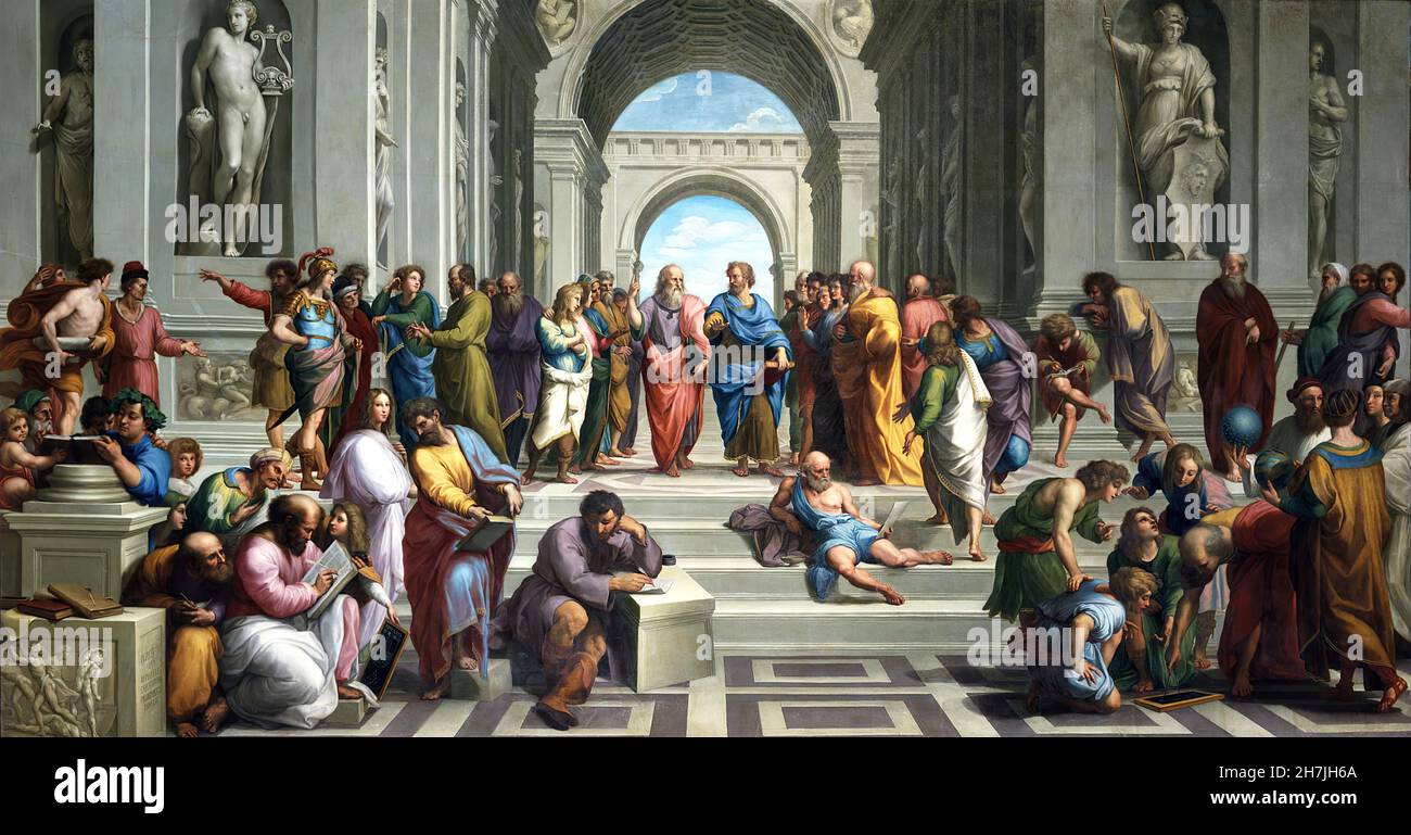 Anton Raphael Mengs (1728-1779) - la Scuola di Atene Foto Stock