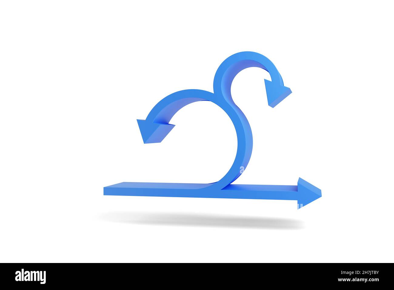 Ciclo di vita dello sviluppo della metodologia Scrum e Agile. illustrazione 3d. Foto Stock