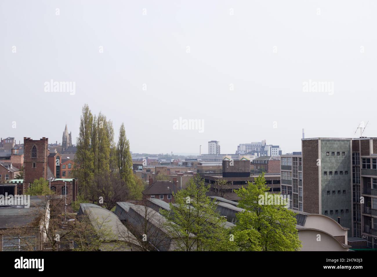 Comunità, Panoramica del centro città Foto Stock