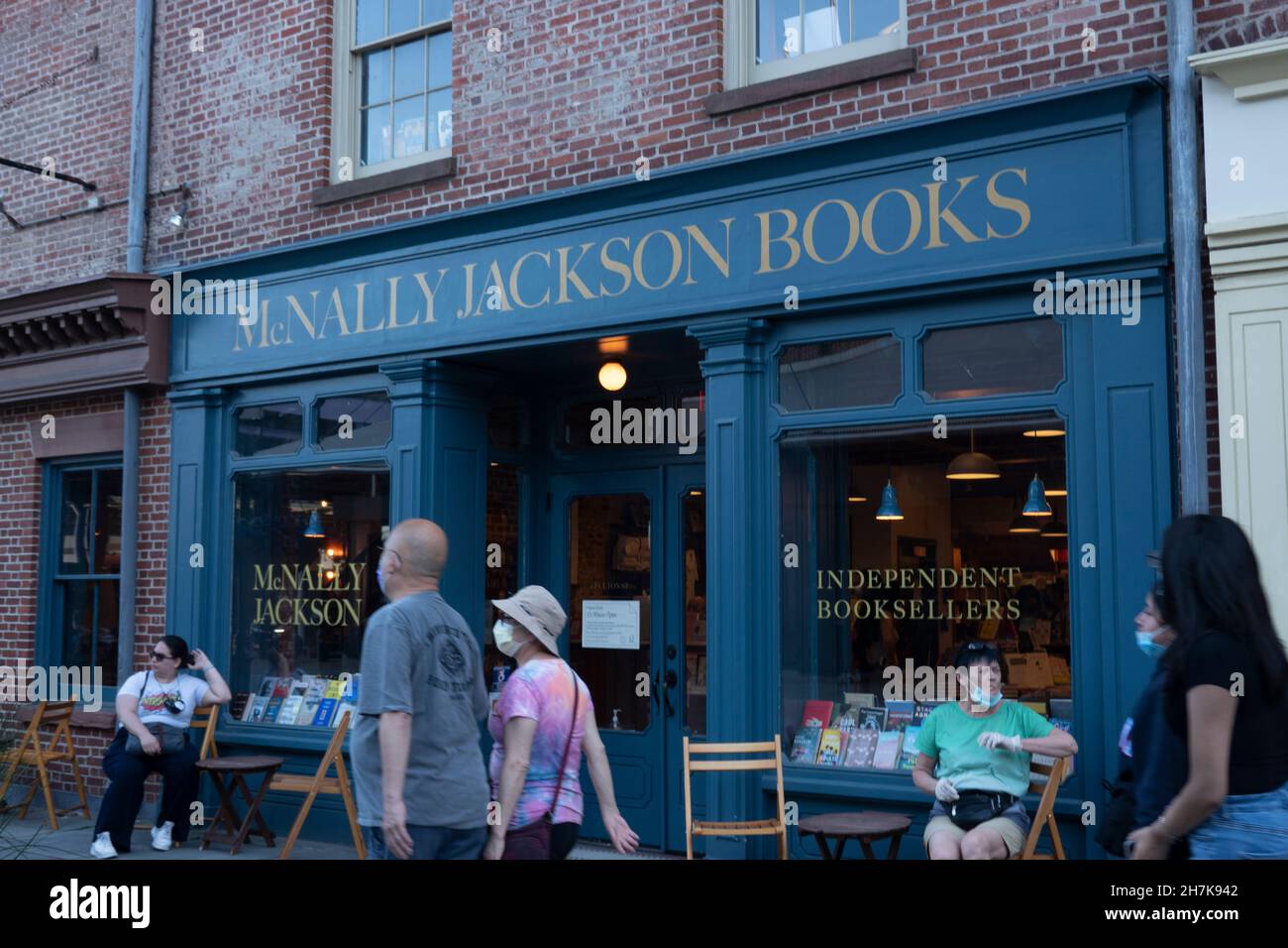 McNally Jackson libri negozio South Street Seaport quartiere di Manhattan NYC Foto Stock