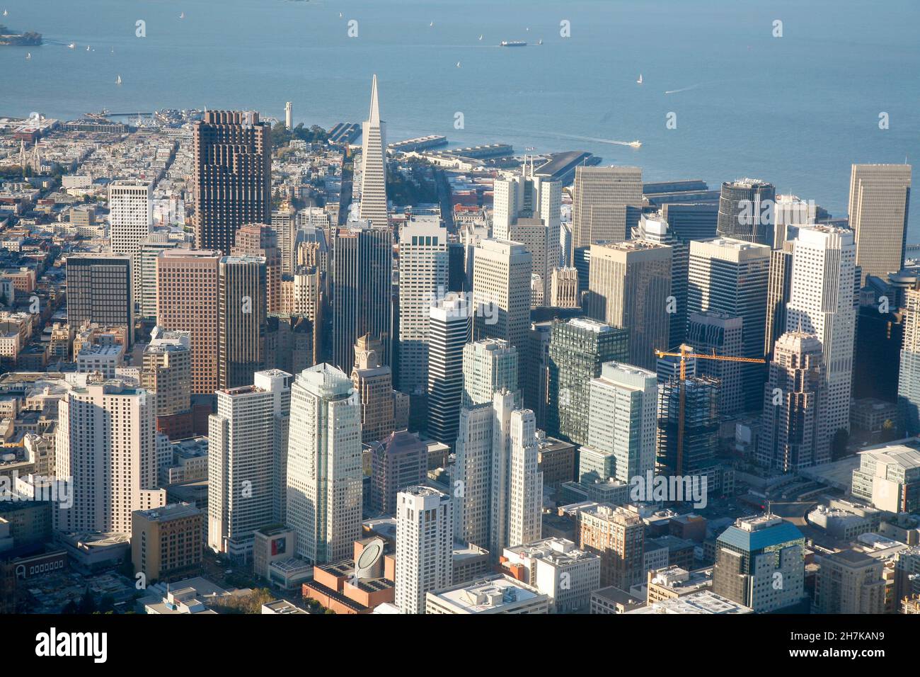 Vista di San Francisco dal di sopra Foto Stock