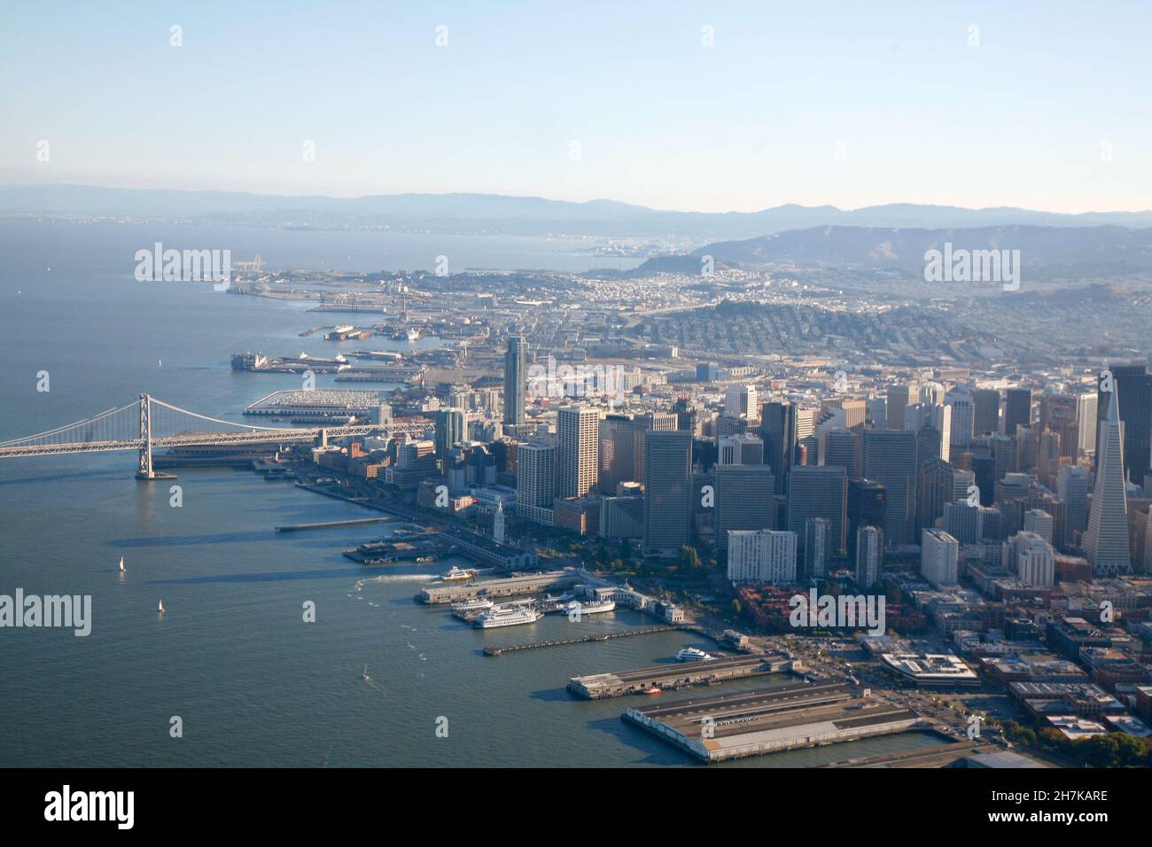 Vista di San Francisco dal di sopra Foto Stock