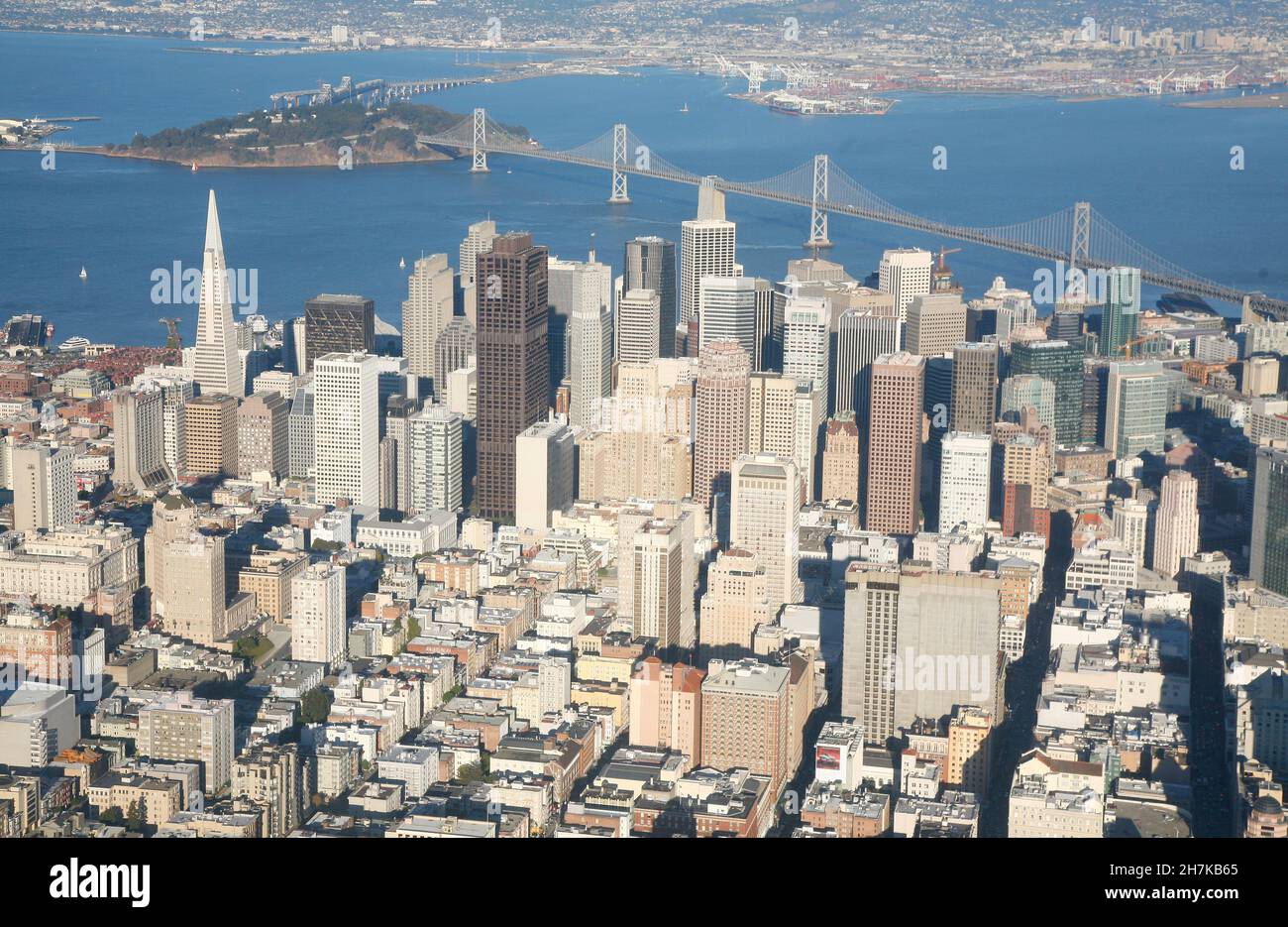 Vista di San Francisco dal di sopra Foto Stock