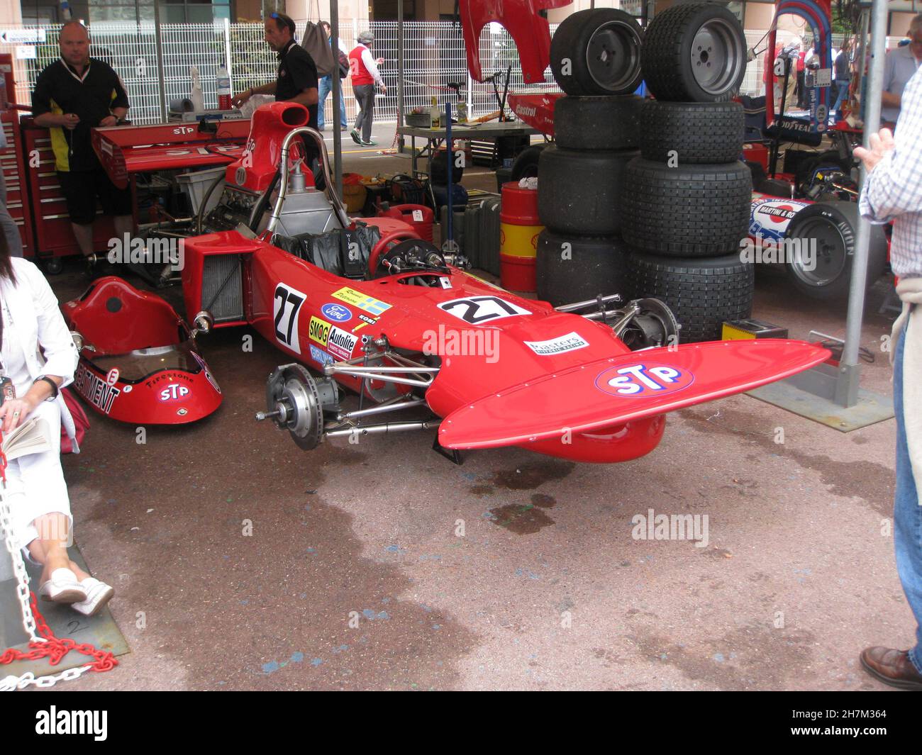 #27 MARZO 711 la F1 sarà guidata da Michael Fitzgerald (USA) in occasione dell'8° appuntamento di Monaco Historique, maggio 2012. Foto Stock