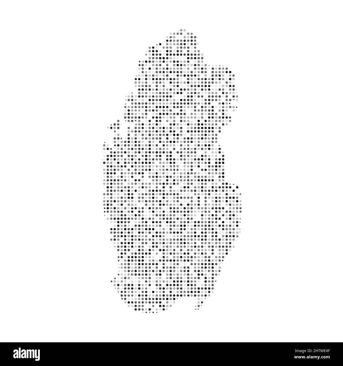 Mappa della regione del qatar Immagini Vettoriali Stock - Alamy