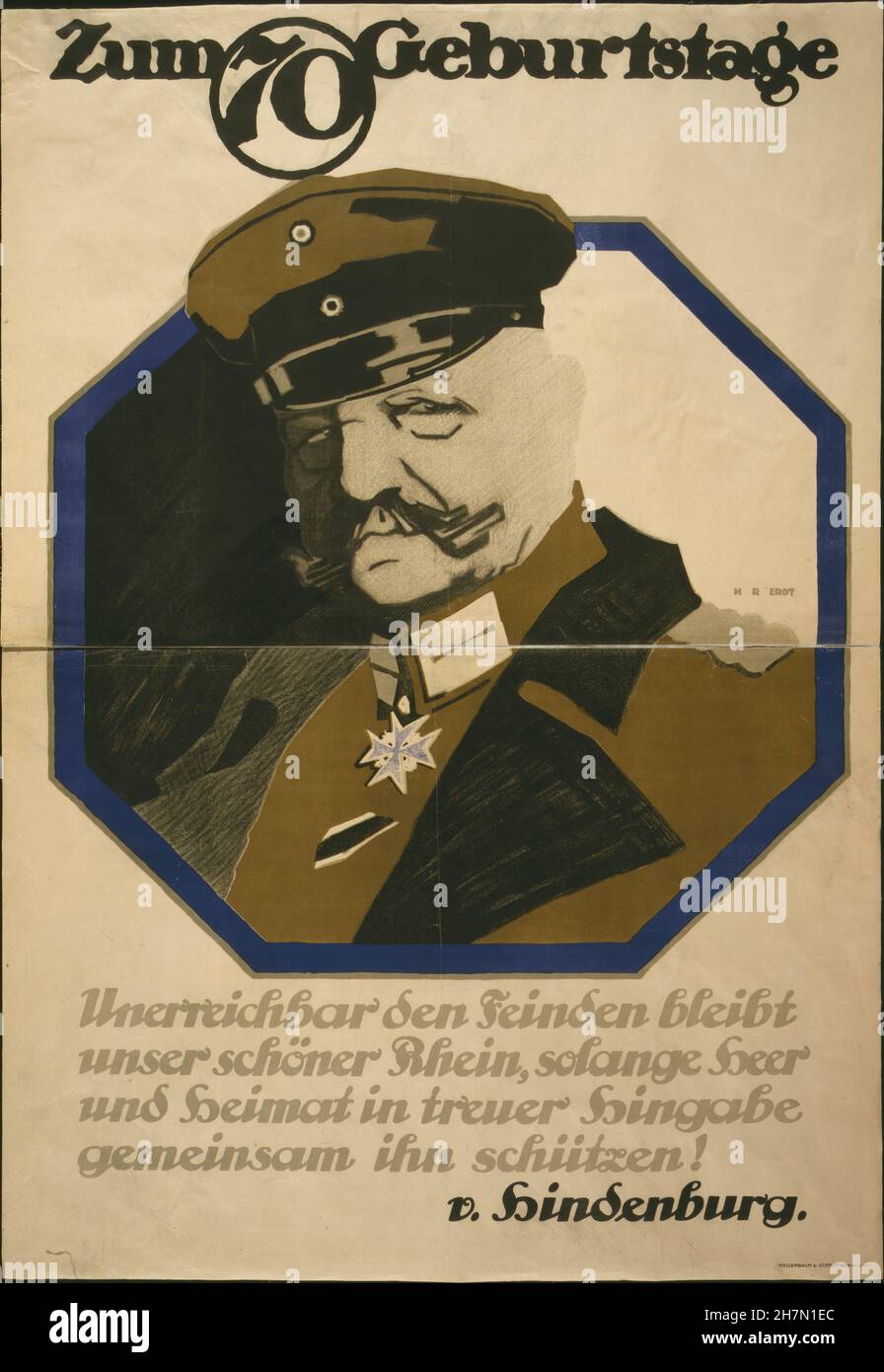 La prima guerra mondiale tedesca Propaganda - 37 Foto Stock