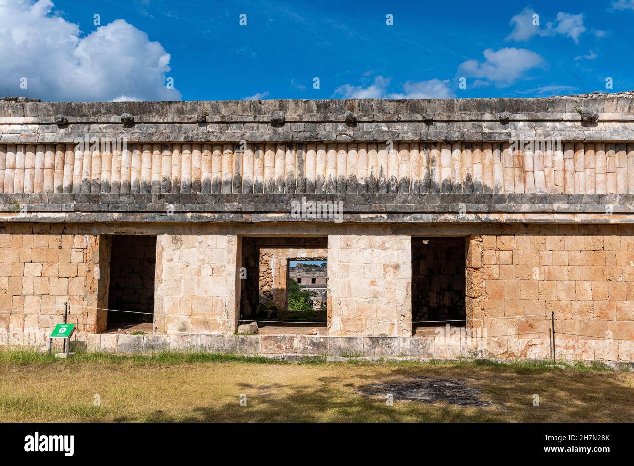 Sito patrimonio dell'umanità dell'UNESCO, le rovine Maya di Uxmal, Yucatan, Messico Foto Stock