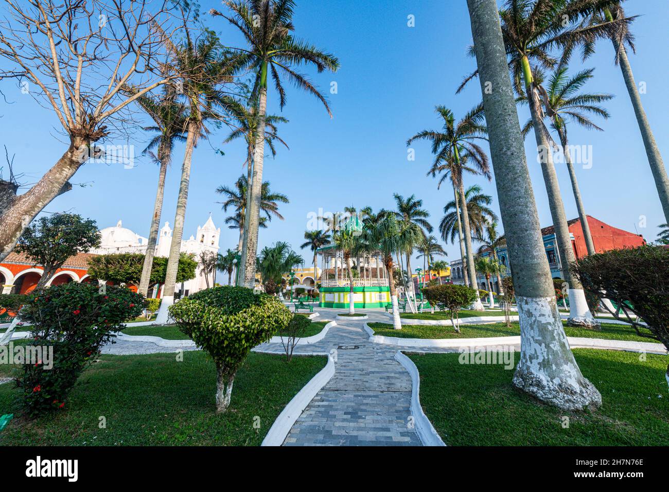 Patrimonio mondiale dell'UNESCO Messico Tlacotalpan, Veracruz, Messico Foto Stock