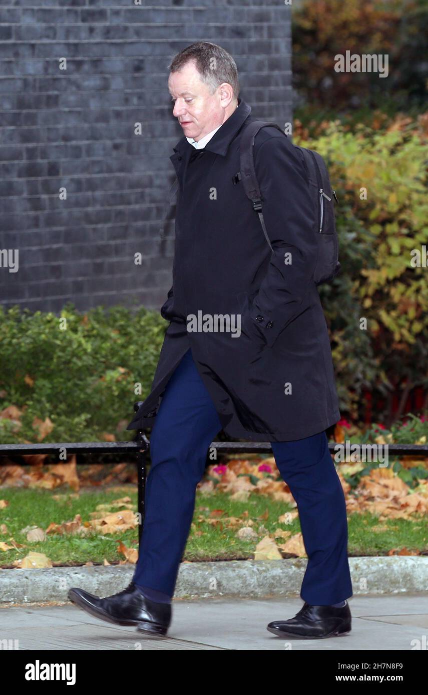 Londra, Inghilterra, Regno Unito. 24 novembre 2021. Ministro di Stato all'Ufficio del Gabinetto Lord FROST è visto arrivare al 10 Downing Street. (Credit Image: © Tayfun Salci/ZUMA Press Wire) Foto Stock