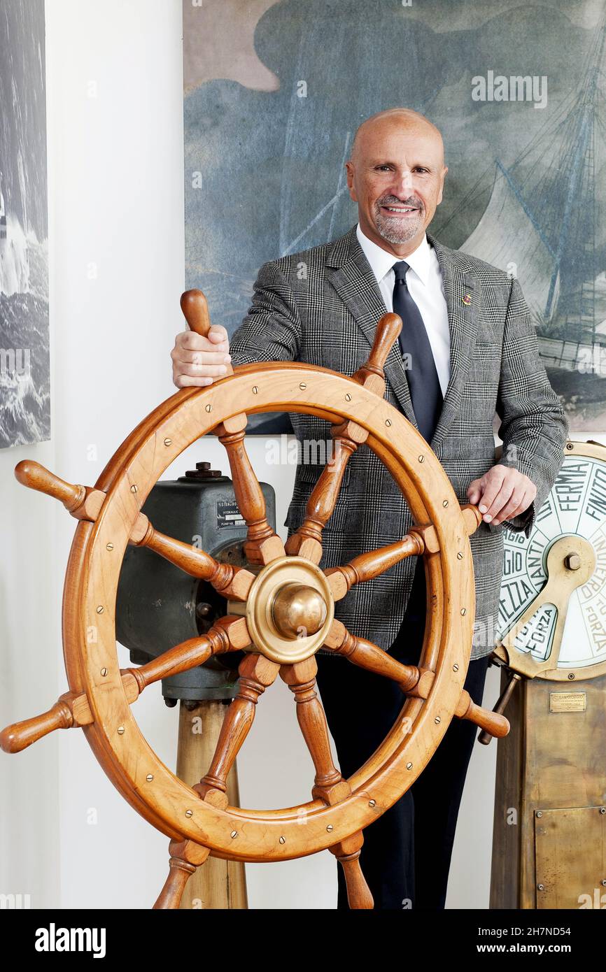 Vincenzo Onorato è armatore italiano. Presidente di Moby Lines, Tirrenia e Toremar. Responsabile del Mascalzone Latino Sailing Team che si trova nella fa Foto Stock