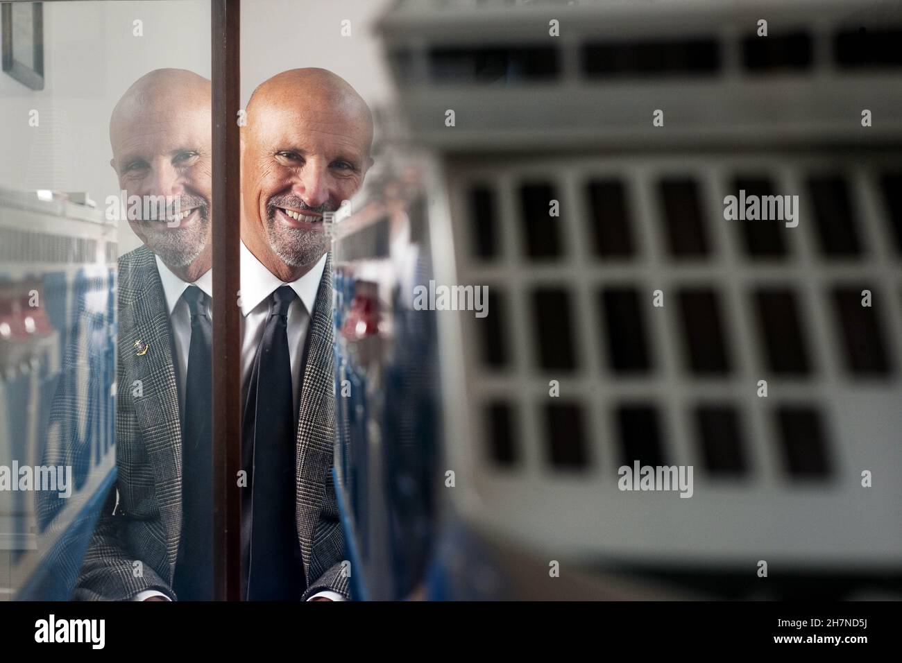 Vincenzo Onorato è armatore italiano. Presidente di Moby Lines, Tirrenia e Toremar. Responsabile del Mascalzone Latino Sailing Team che si trova nella fa Foto Stock