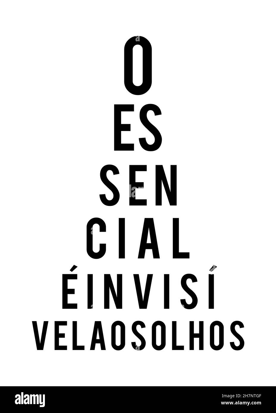 Bella arte digitale in lettere tipografiche, a colori e anche in bianco e nero Foto Stock