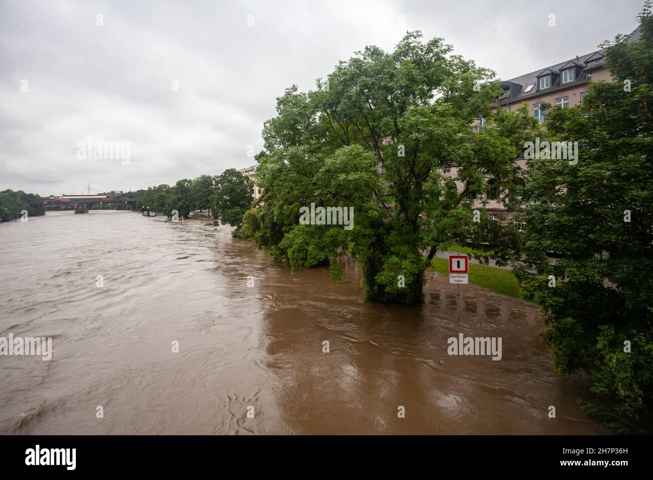 Germania - 16.7.2021: Inondazioni in Germania a causa di forti piogge Foto Stock